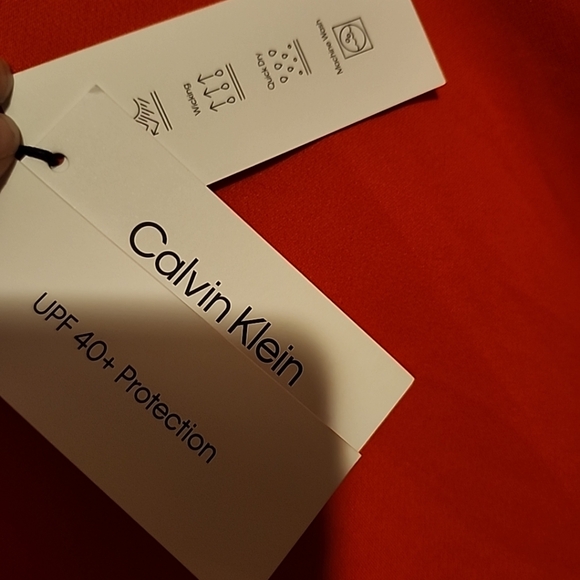 Calvin Klein SPF 40 + Protection swimwear top NWT Woman's Size L - Picture 6 of 14